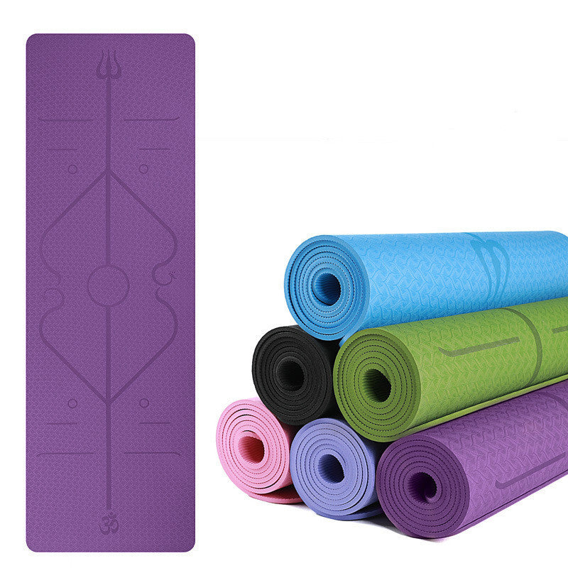 6mm Dual-Color Posture Line Yoga & Fitness Mat