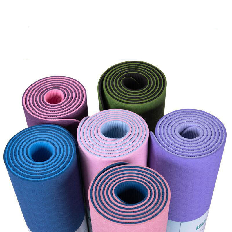 6mm Dual-Color Posture Line Yoga & Fitness Mat