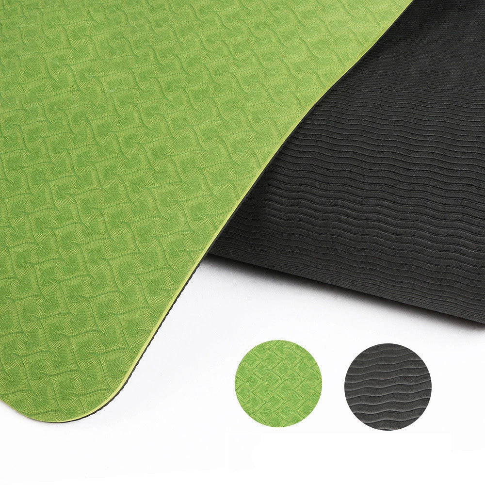 6mm Dual-Color Posture Line Yoga & Fitness Mat