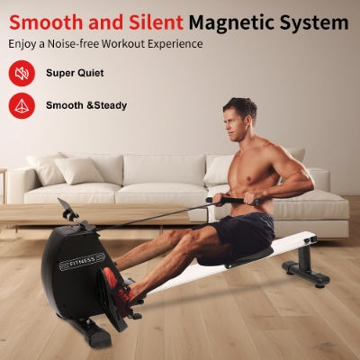 Foldable Home Rowing Machine – 264 LBS Capacity with Ergonomic Seat Cushion