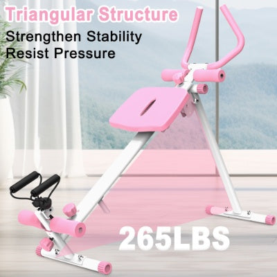 4-in-1 Multi-Function Core Workout Machine – Ab Glider, Rowing, Leg Press & Roman Chair