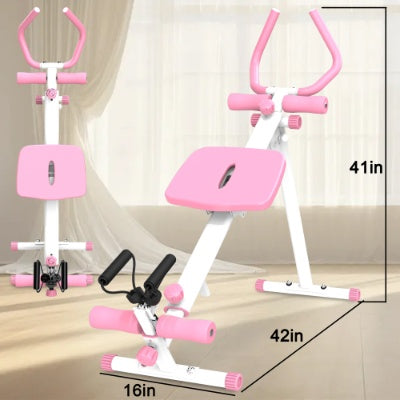4-in-1 Multi-Function Core Workout Machine – Ab Glider, Rowing, Leg Press & Roman Chair