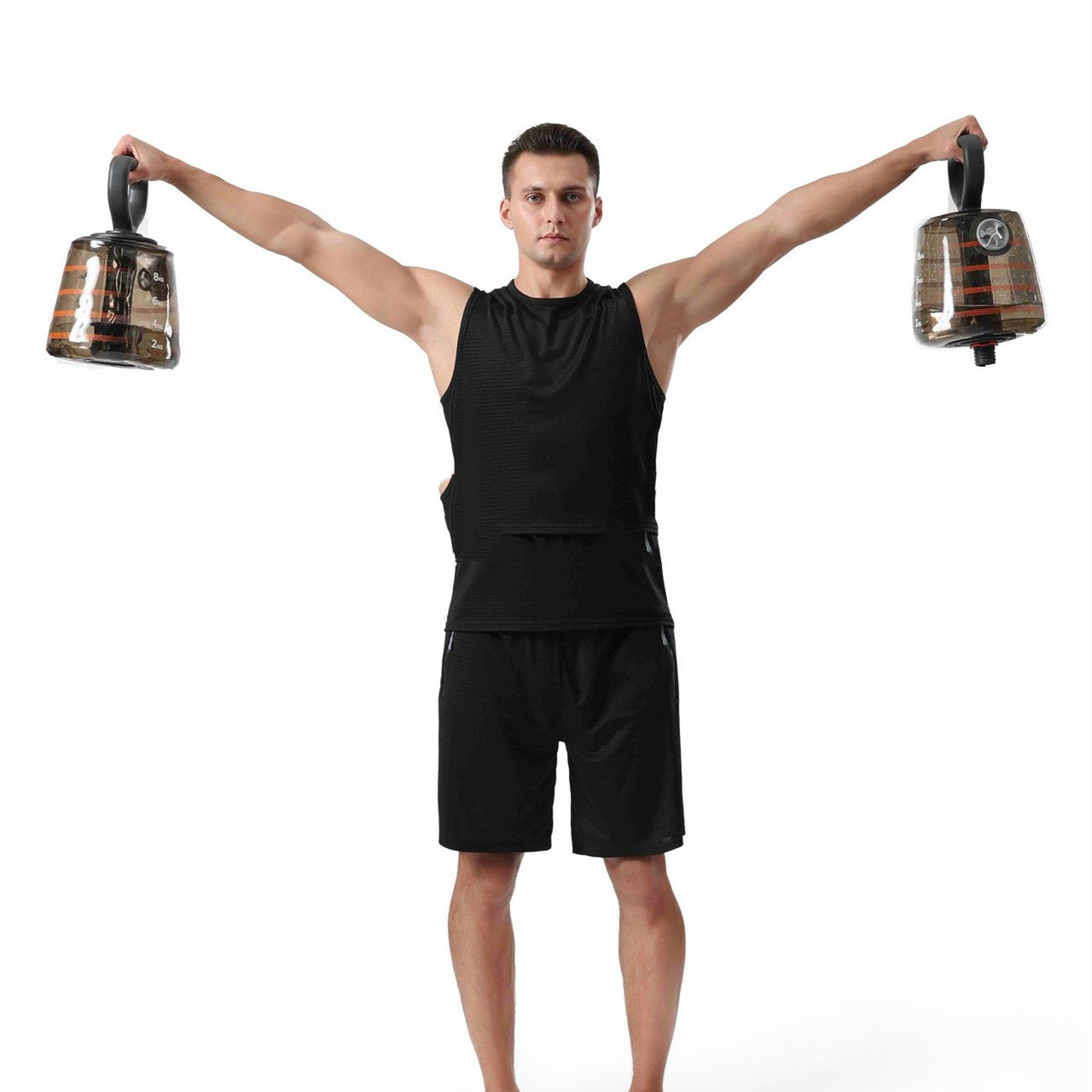 Adjustable Water Bottle Dumbbells – Fitness & Hydration Combo