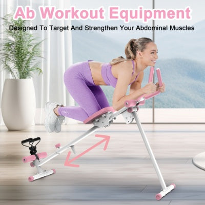 4-in-1 Multi-Function Core Workout Machine – Ab Glider, Rowing, Leg Press & Roman Chair